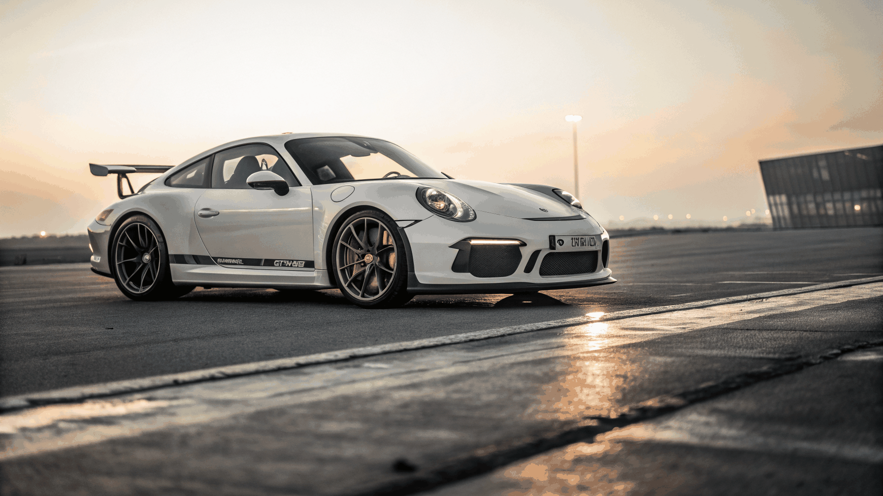 Porsche 911 with high-gloss ceramic coating finish